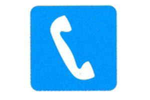 Symbol sign telephone