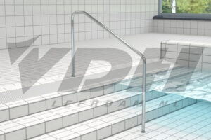 RVS zwembad leuning bouwkundige trap